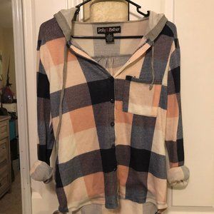 flannel button down